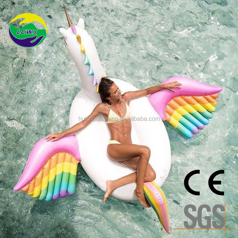 PVC plástico adulto piscina flutuante 250cm unicórnio piscina flutuante cavalo