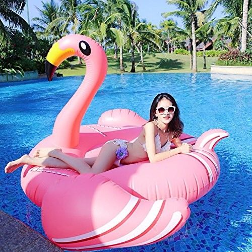 Gigante 6 Pessoas Adultos piscina flutuante inflável Famingo brinquedo balsa de água piscina salão flutuante