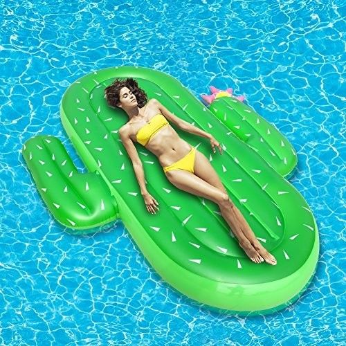 Férias Bebidas infláveis de cacto Flutuante Brinquedo de brinquedo piscina piscina flutuante Cadeiras flutuantes para adultos BSCI