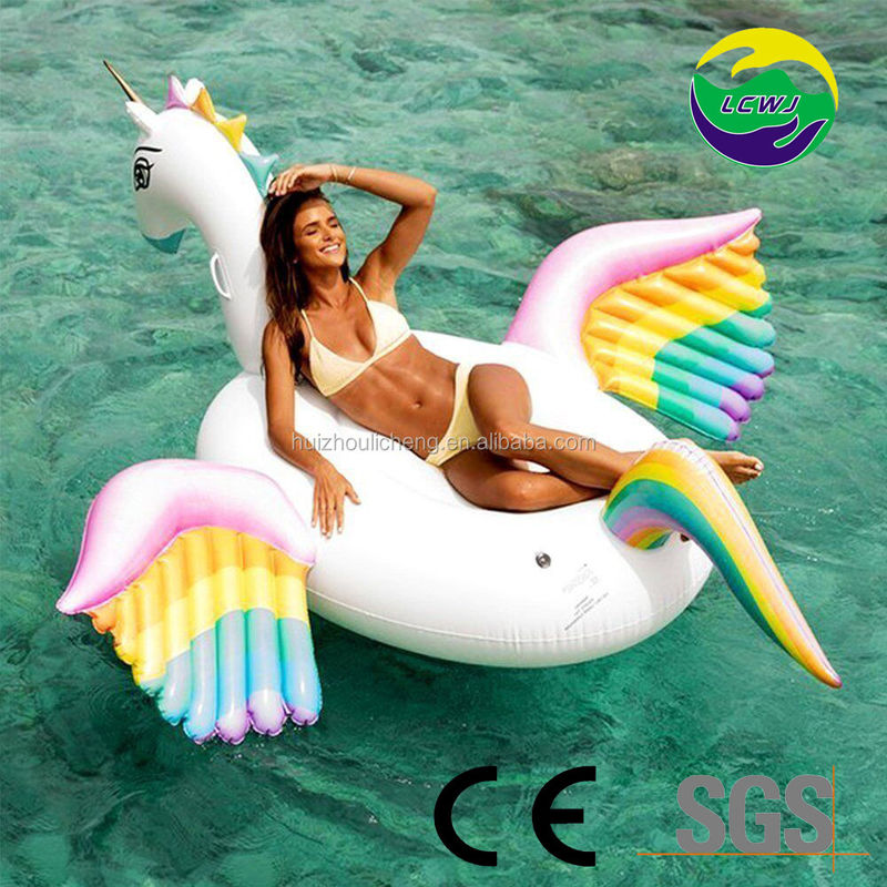 Ride On Inflatable Unicorn Gigante Flot 280 X 230 X 135cm Flotantes de Praia Infláveis Floatie