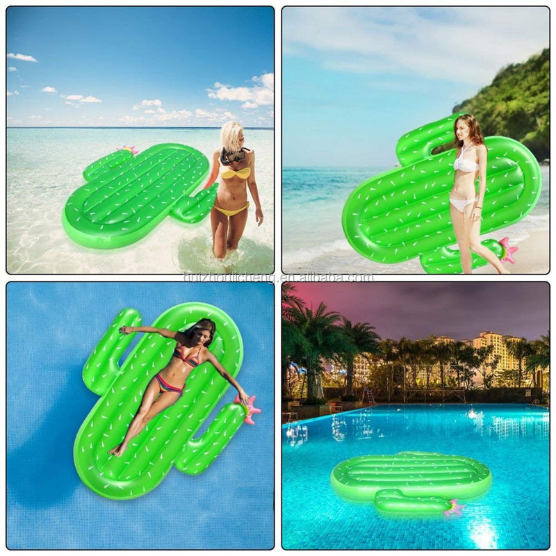Fun Family Cactus Pool Float Não Ftalato PVC Festa de Verão Float For Lake