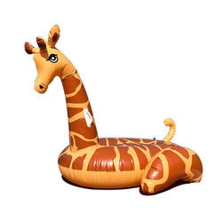 Anel de natação inflável Piscina de girafa 0,32 mm Decoração de flutuador Piscina inflável gigante