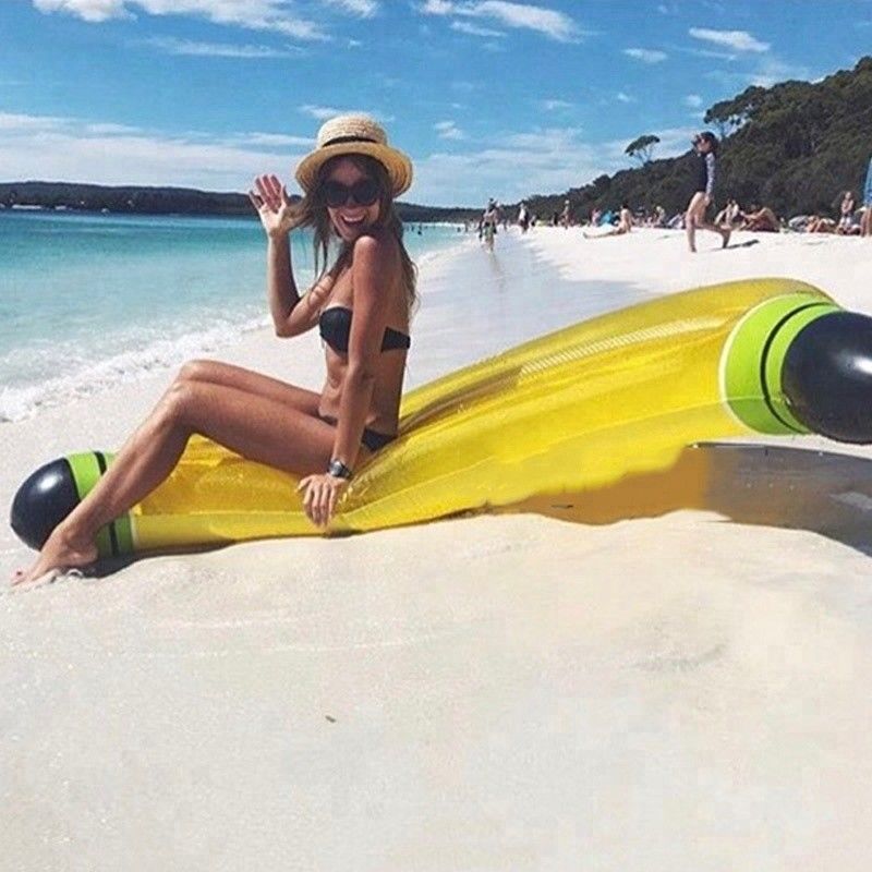 Novos brinquedos quentes para jogos esportivos Banana Party Pool Float Island Pool
