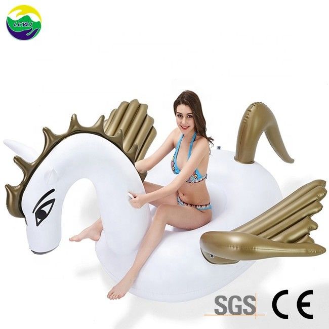 Eco-friendly Pegasus inflável piscina Float Cavalo brinquedos para adultos 250 X 250 X 130cm