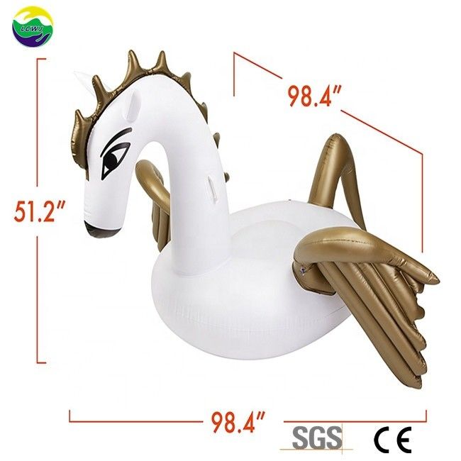 Eco-friendly Pegasus inflável piscina Float Cavalo brinquedos para adultos 250 X 250 X 130cm