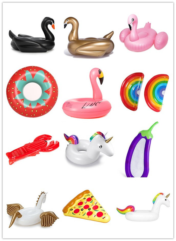 0.3mm Multicolor grande piscina flutuantes inflável Lollipop piscina flutuante 220 X 150cm