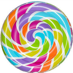 0.3mm Multicolor grande piscina flutuantes inflável Lollipop piscina flutuante 220 X 150cm
