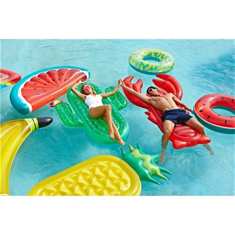 Crianças Cactus piscina inflável flutuante verde balsa ao ar livre salão para adultos festa de verão
