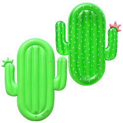 Crianças Cactus piscina inflável flutuante verde balsa ao ar livre salão para adultos festa de verão