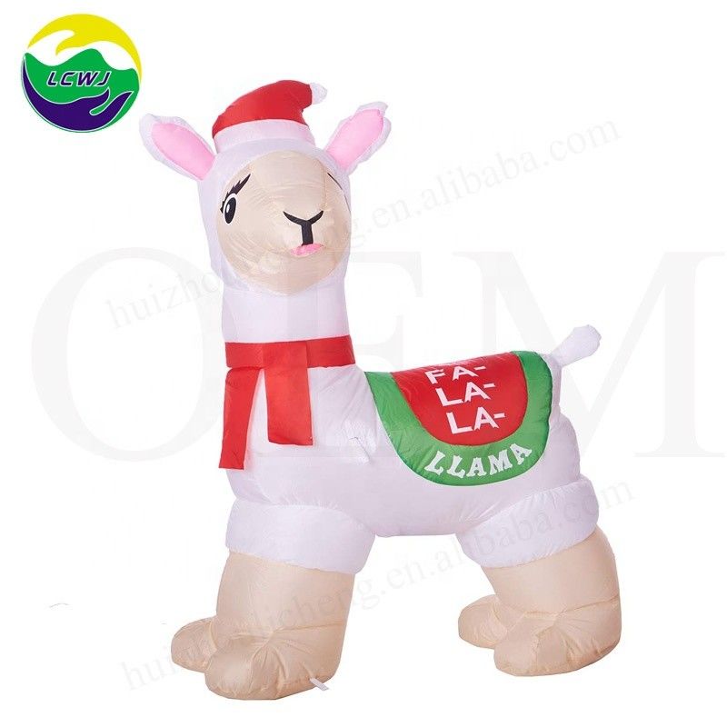 Férias Decoração ao ar livre Jogos de piscina Alpaca Ilha flutuante inflável