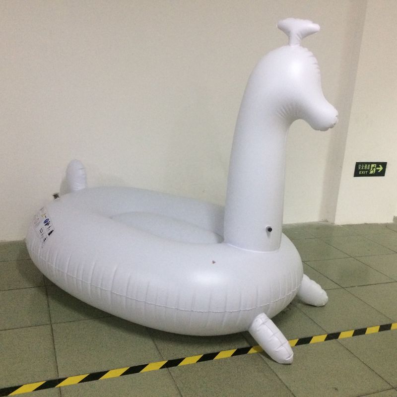 Férias Decoração ao ar livre Jogos de piscina Alpaca Ilha flutuante inflável