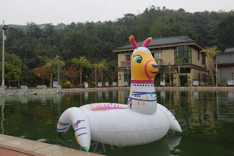 Adultos Alpaca realista piscina inflável flutuante lama piscina jogos para festa