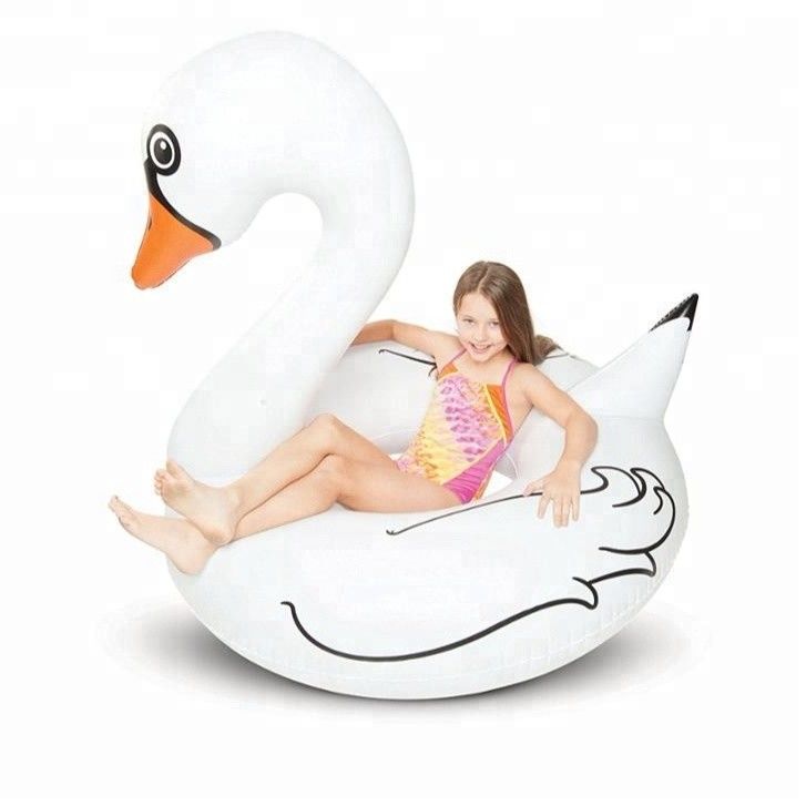 Anel de natação inflável Swan Float 100 a 500 kg Tubos de natação para adultos Crianças