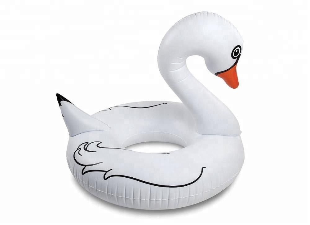 Anel de natação inflável Swan Float 100 a 500 kg Tubos de natação para adultos Crianças