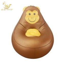 LC Chimpanzé Animal Design Inflável Salão Desdobrável Soprar Sofá Cadeira Sofá Com Luz de Controle Remoto