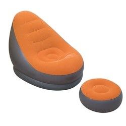 Sofá de colchão de ar de PVC com flocos Cama de 110 cm Sofá de praia inflável exterior interior