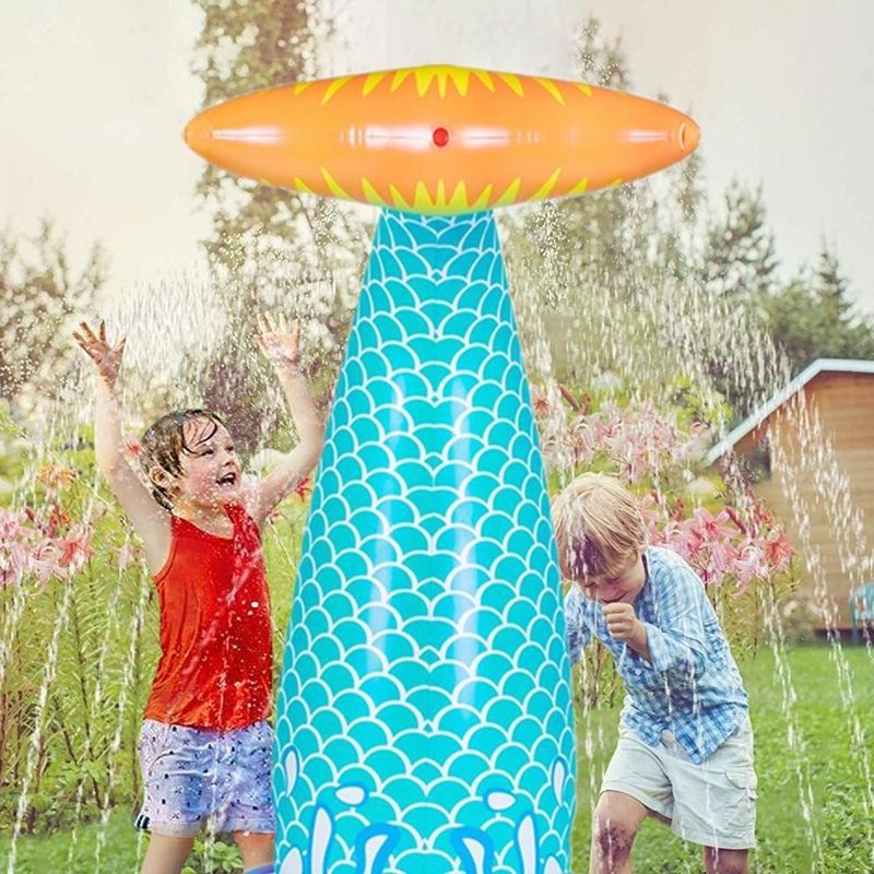 LC enorme inflável sprinkler de cauda de sereia Premium espesso Eco-friendly PVC pulveriza água da cauda 6'