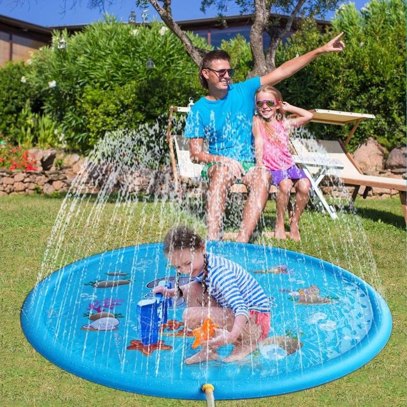 68in Sprinkler inflável brinquedo customizado sprinkler de água piscina esterco para festa ao ar livre