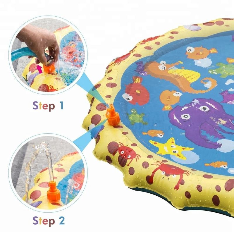 Jardim Inflável Sprinkler brinquedo Verão Fun Splash Play Mat Para Pequeninos