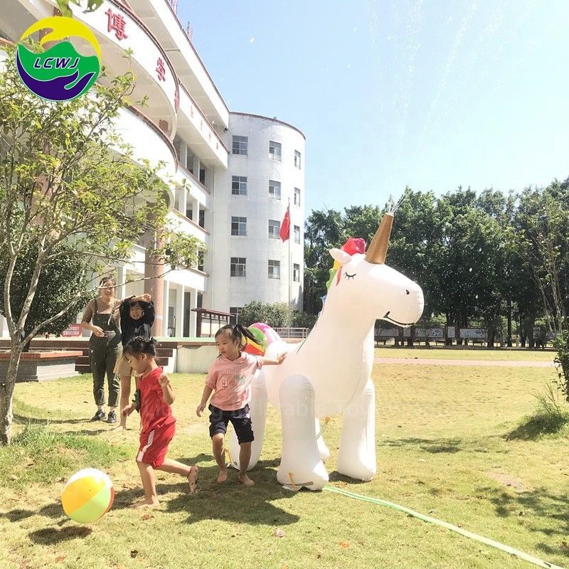 PVC Unicornio Joguinho Inflavel para Lado 100kg Sprinkler Gifts Mat Fornecedor Para o Chão