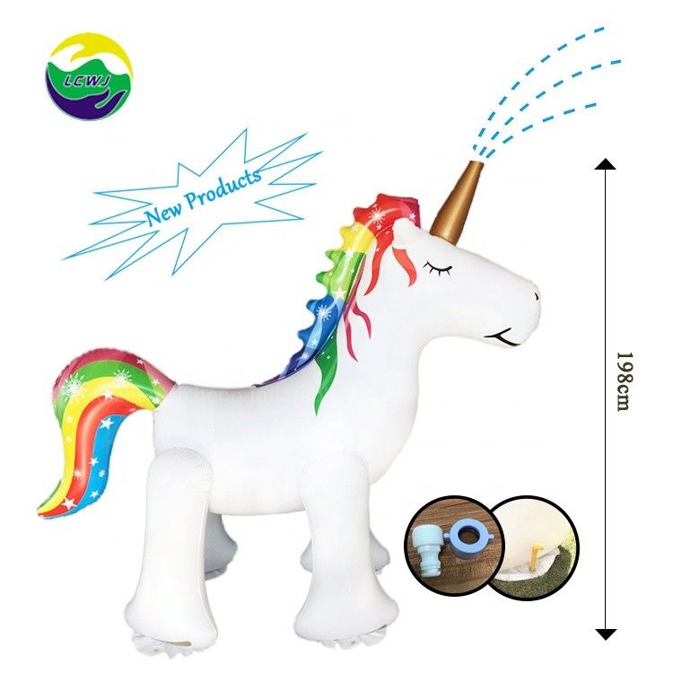 PVC Unicornio Joguinho Inflavel para Lado 100kg Sprinkler Gifts Mat Fornecedor Para o Chão