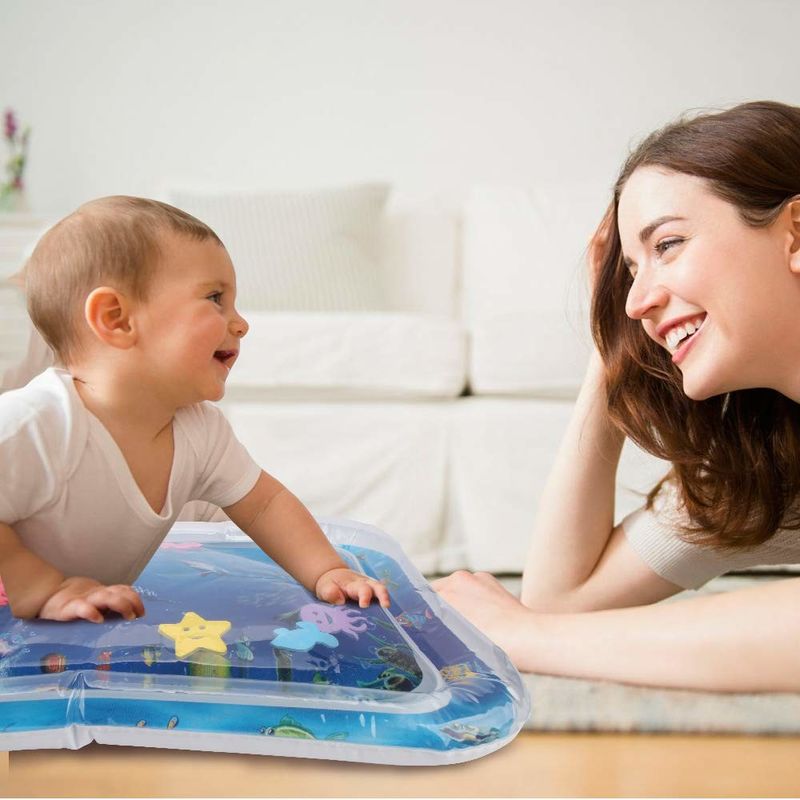 66 X 50cm Brinquedo de água para bebês Odm 3 a 12 meses Bebê inflável Belly Time Water Mat