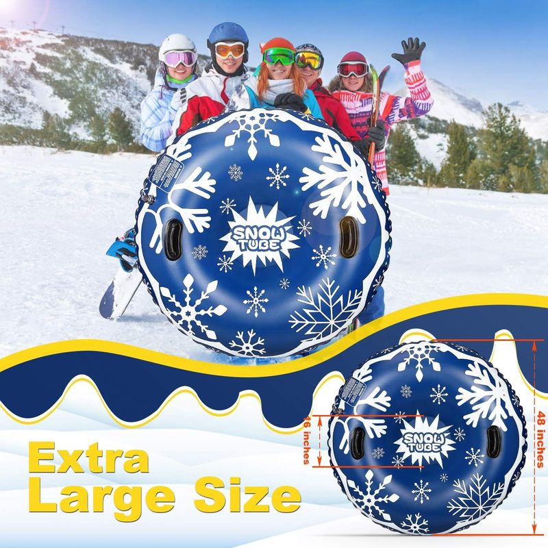 Neve para adultos brinquedos infláveis infláveis tubo de trenó de neve de ar trenó de neve 0,58 mm 0,38 mm