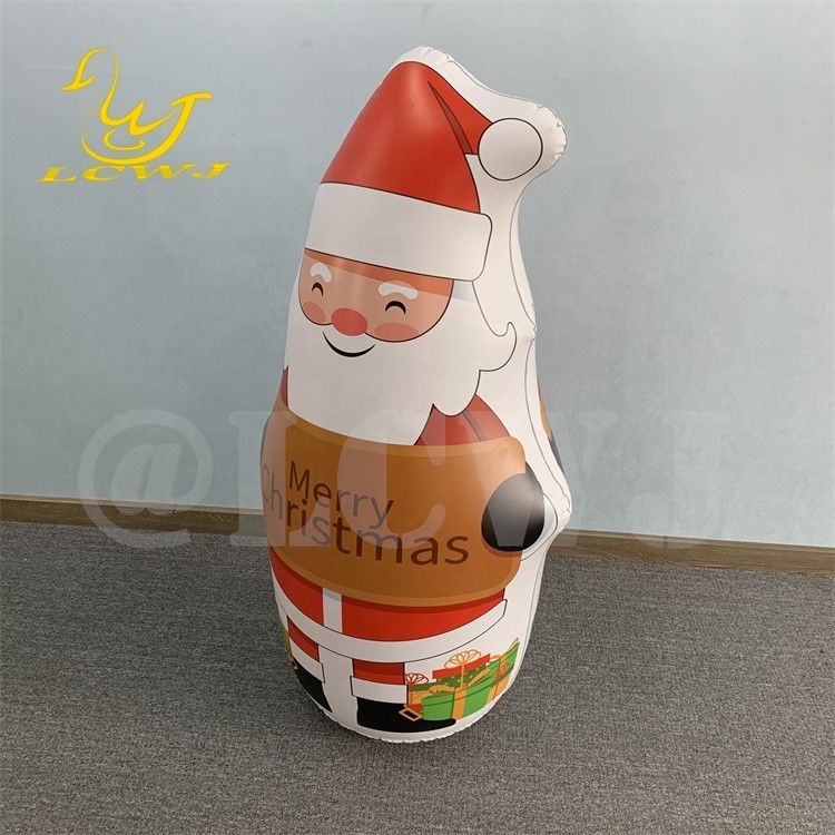 LC Blow Up Bopper Yard Decoração Natal inflável Papai Noel Decorações com luz LED