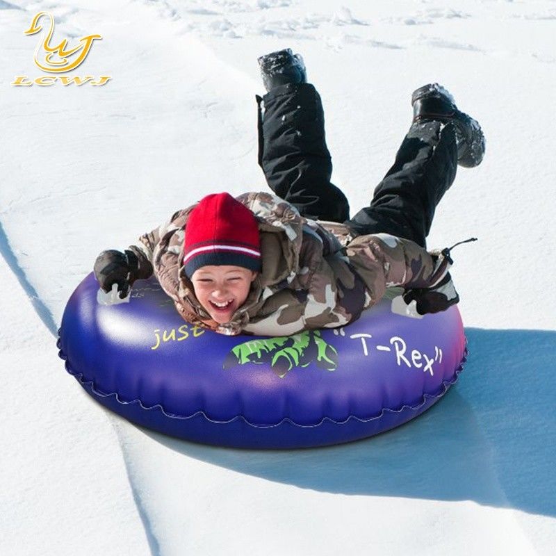 LC Crianças Outdoor Inverno Divertimento Dinossauro T-rex Sled Foldable neve Adulto Sled de neve portátil PVC tubo de neve