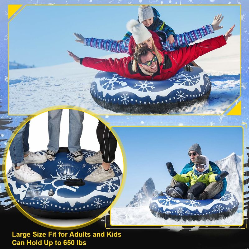 Sledas pesadas Tubos de neve para adultos Tubos de neve de inverno brinquedos divertidos para crianças