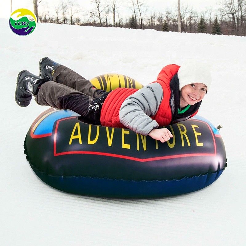 Sled de neve inflável de PVC 300 kg Sled de neve triangular de foguete Sled de neve Snowboard 120 X 90cm