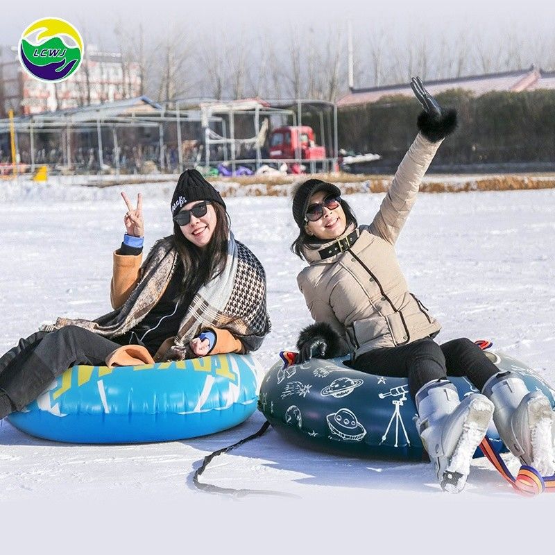 OVNI Espaço inflável brinquedos de neve removível tubo inflável para trenó brinquedos de inverno 47in