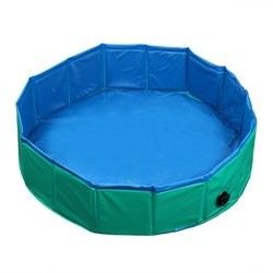 Ferramenta de limpeza Tubinha portátil de cães de 120 cm Para casa Piscina dobrável para animais de estimação
