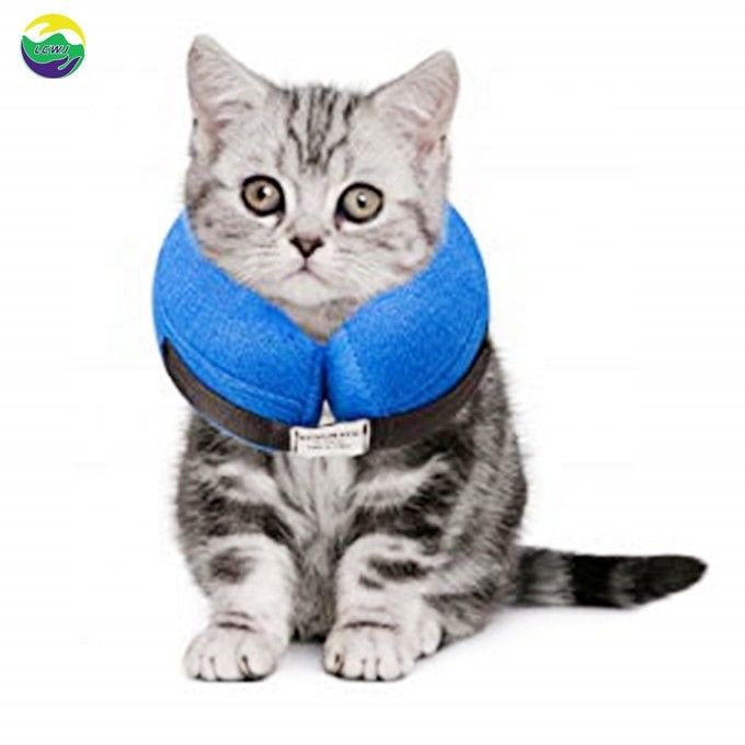 Colarinho inflável para animais de estimação de cone de gato tamanho personalizado Colarinho de recuperação suave para gatos