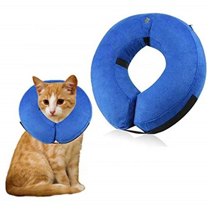 Colarinho inflável para animais de estimação de cone de gato tamanho personalizado Colarinho de recuperação suave para gatos