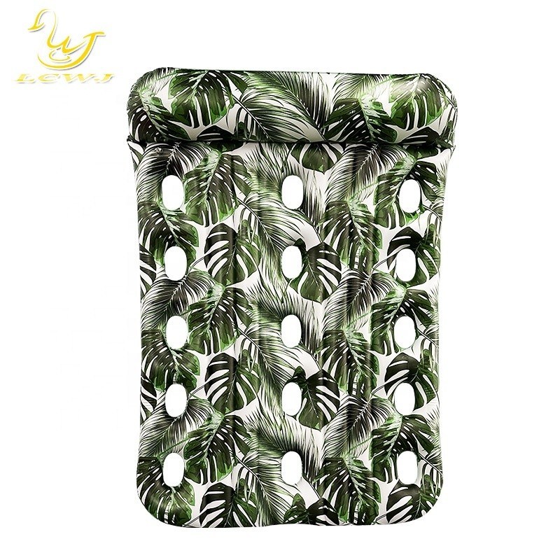 Lc Summer Beach Superdimensionado Lounger Duplo Balsa Piscina de bronzeamento Flutuantes Pedaços de água Piscina Infláveis Para Adultos