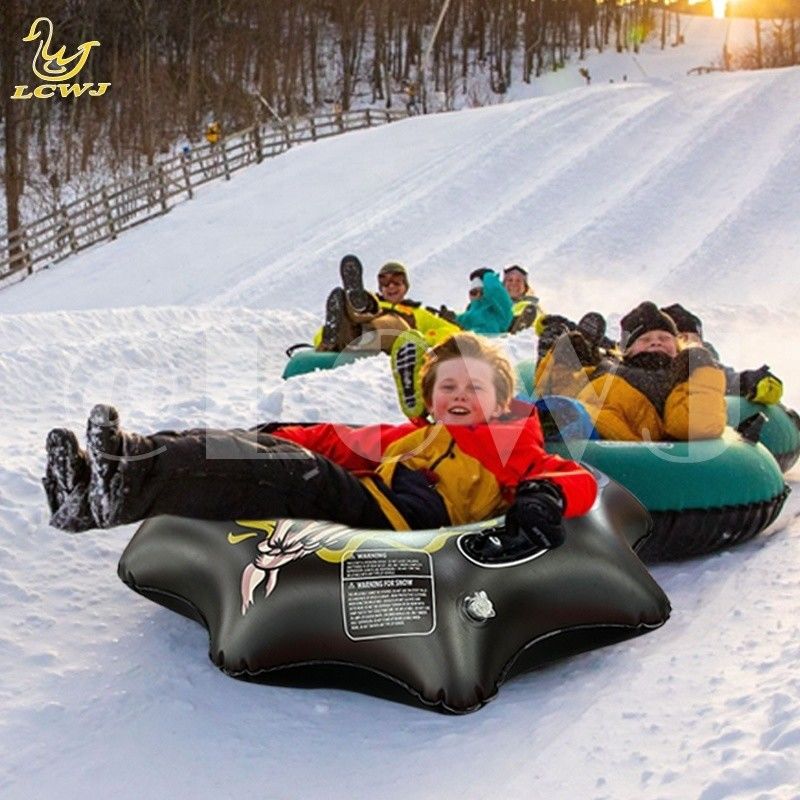 16p PVC espessado tubo de neve inflável Sled com alças resistentes e cor personalizada