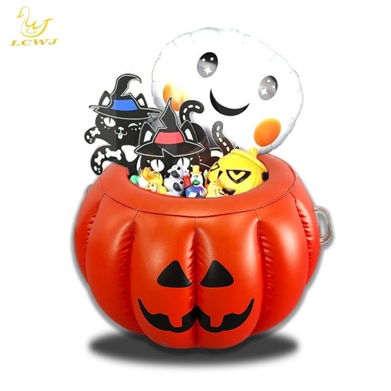 LC Halloween abóbora servindo buffet bar refrigerador recipiente de comida porta-bebidas bandeja de gelo inflável para festa de piscina barbecue verão